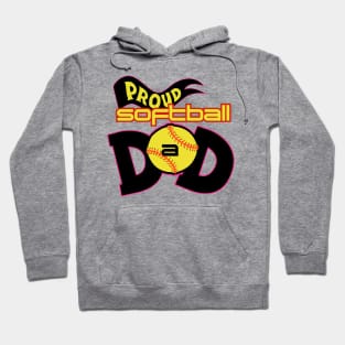 Proud softball dad Hoodie